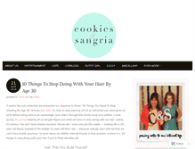 Tablet Screenshot of cookiesandsangria.com